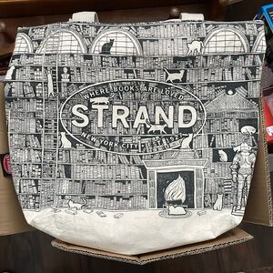 NYC Strand Bookstore cat library tote